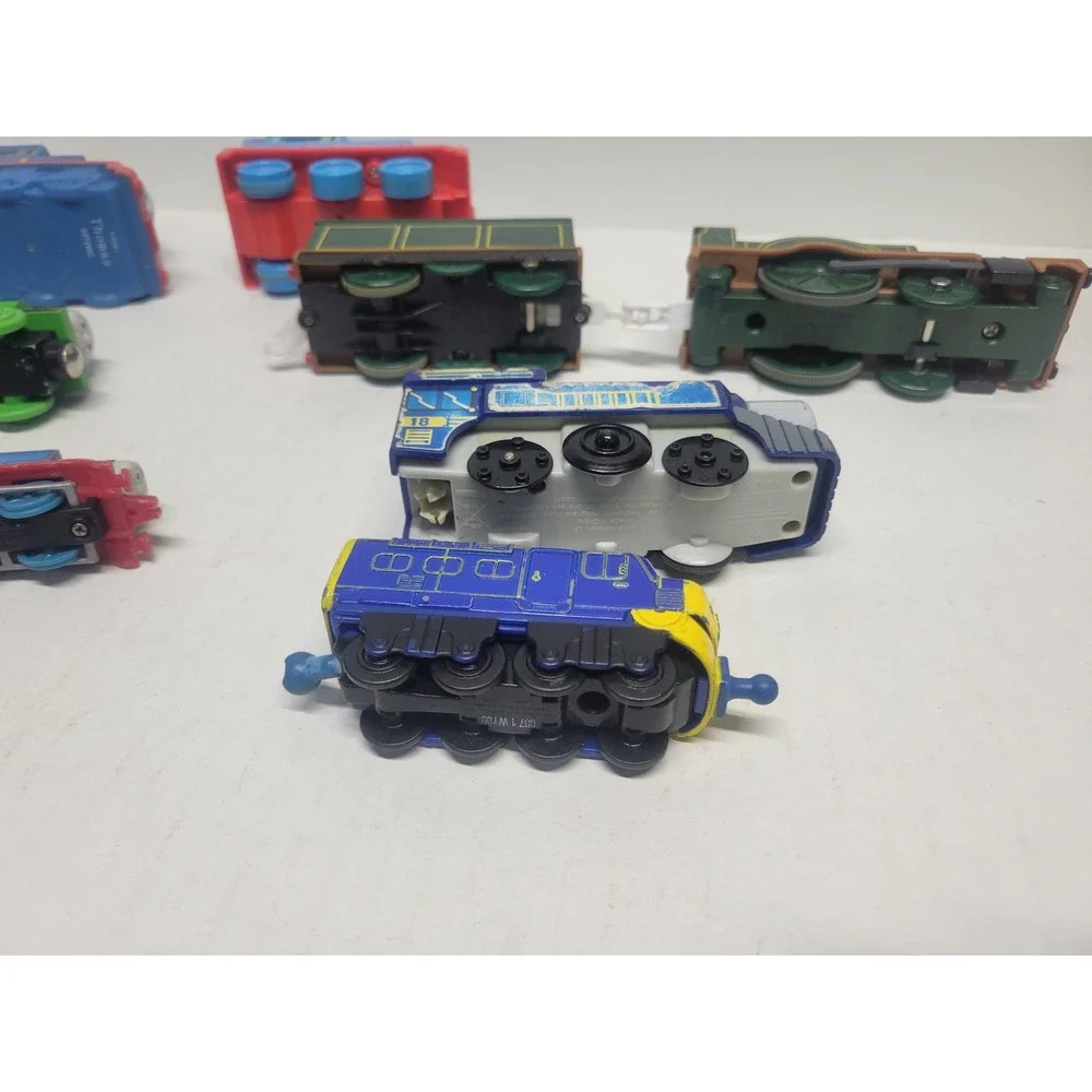 Thomas‎ & Friends Chuggington Train Lot 10pc Wood Diecast Plastic Mixed Engines